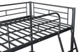 Myles Twin Loft Bed White, Silver & Black - Casa Morelos / Coahuila Furniture (Oklahoma City, OK)