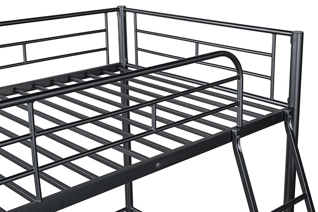 Myles Twin Loft Bed White, Silver & Black - Casa Morelos / Coahuila Furniture (Oklahoma City, OK)