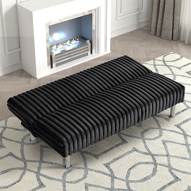 Hinwil Futon Sofa Bed Pink, Beige Grey, & Black - Casa Morelos / Coahuila Furniture (Oklahoma City, OK)