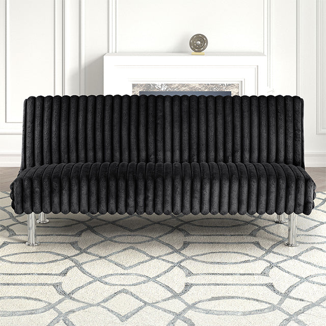 Hinwil Futon Sofa Bed Pink, Beige Grey, & Black - Casa Morelos / Coahuila Furniture (Oklahoma City, OK)