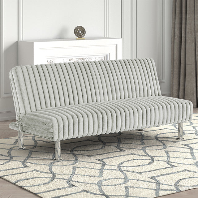 Hinwil Futon Sofa Bed Pink, Beige Grey, & Black - Casa Morelos / Coahuila Furniture (Oklahoma City, OK)