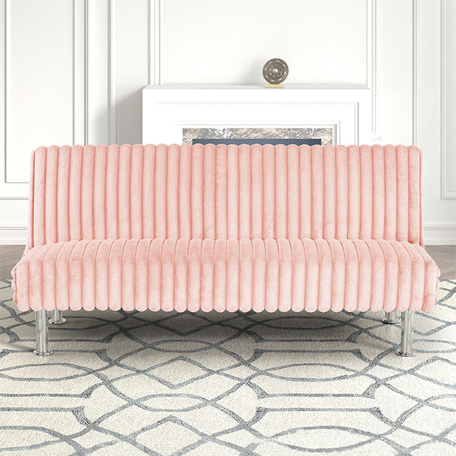 Hinwil Futon Sofa Bed Pink, Beige Grey, & Black - Casa Morelos / Coahuila Furniture (Oklahoma City, OK)