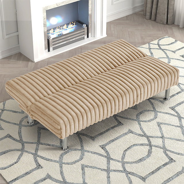 Hinwil Futon Sofa Bed Pink, Beige Grey, & Black - Casa Morelos / Coahuila Furniture (Oklahoma City, OK)