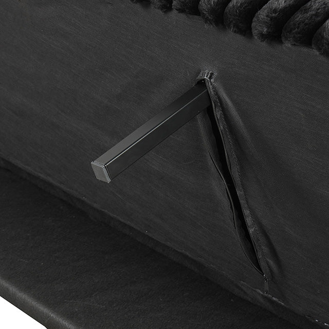 Villeneuve Futon Sofa Bed Black, Pink, & Grey - Casa Morelos / Coahuila Furniture (Oklahoma City, OK)