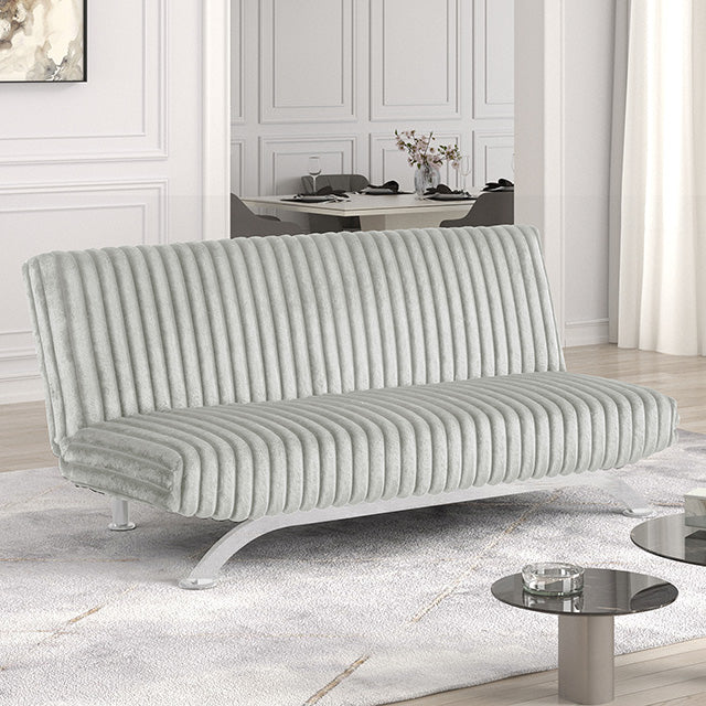 Villeneuve Futon Sofa Bed Black, Pink, & Grey - Casa Morelos / Coahuila Furniture (Oklahoma City, OK)