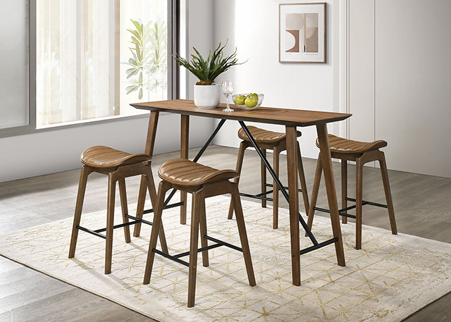 Klamath 5 Pc Counter Ht Table Set - Casa Morelos / Coahuila Furniture (Oklahoma City, OK)