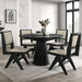 Tottenham 5 Pc Dining Table Set Black - Casa Morelos / Coahuila Furniture (Oklahoma City, OK)