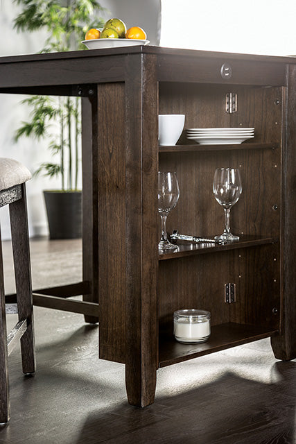 Lescles 3 Pc Counter Ht Set (1 Table + 2 Chairs) - Casa Morelos / Coahuila Furniture (Oklahoma City, OK)