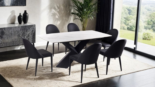 Lenvik 7 Pc Dining Table Set White - Casa Morelos / Coahuila Furniture (Oklahoma City, OK)