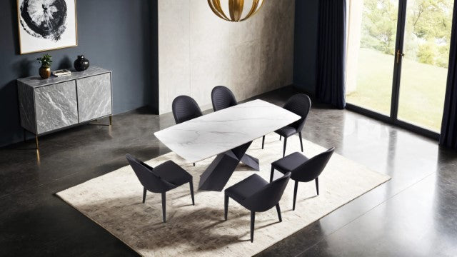 Lenvik 7 Pc Dining Table Set White - Casa Morelos / Coahuila Furniture (Oklahoma City, OK)