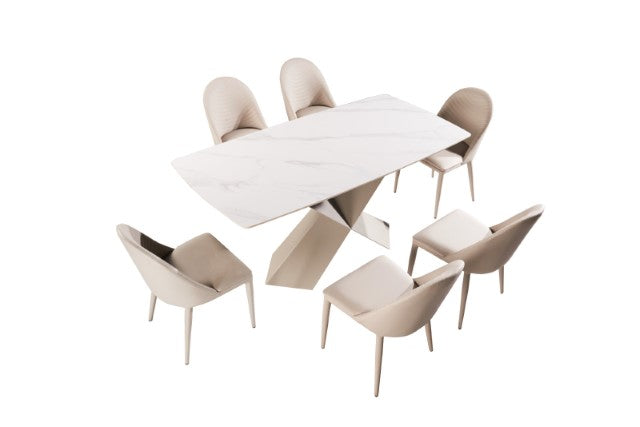 Lenvik 7 Pc Dining Table Set - Casa Morelos / Coahuila Furniture (Oklahoma City, OK)