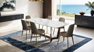 Norelli 7 Pc Dining Table Set Gold - Casa Morelos / Coahuila Furniture (Oklahoma City, OK)