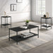 Pallas 3 Pc. Table Set Black - Casa Morelos / Coahuila Furniture (Oklahoma City, OK)