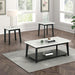 Thisted Rectangle Marble Coffee Table w/ Casters - Casa Morelos / Coahuila Furniture (Oklahoma City, OK)