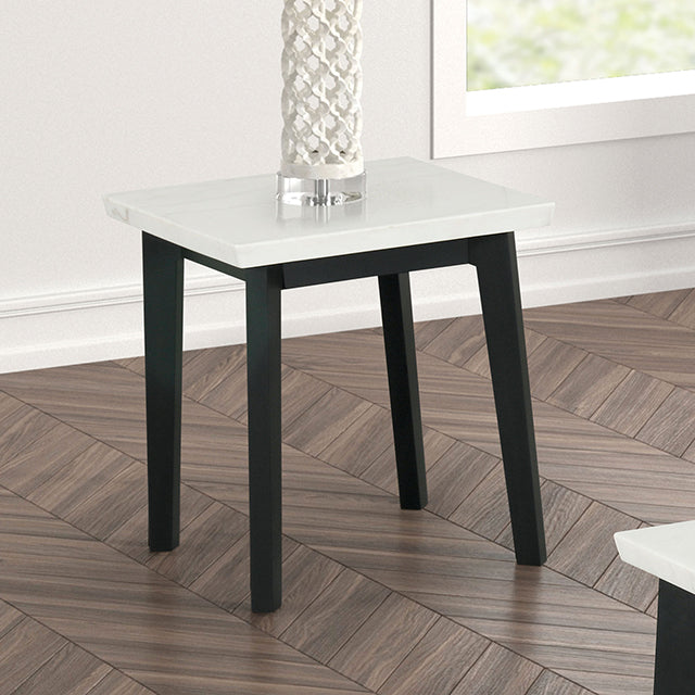 Thisted Square Marble End Table - Casa Morelos / Coahuila Furniture (Oklahoma City, OK)