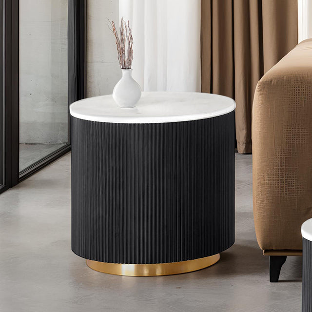 Virden Round End Table - Casa Morelos / Coahuila Furniture (Oklahoma City, OK)
