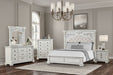 Promenade E.King & Queen Bed Brown & White - Casa Morelos / Coahuila Furniture (Oklahoma City, OK)