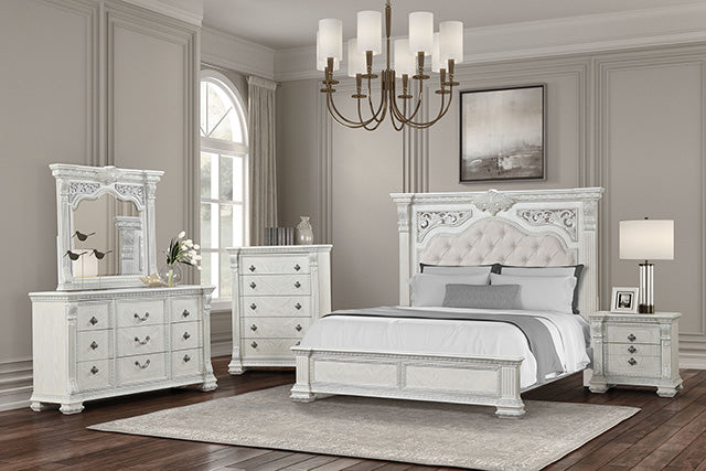 Promenade E.King & Queen Bed Brown & White - Casa Morelos / Coahuila Furniture (Oklahoma City, OK)