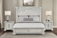Promenade E.King & Queen Bed Brown & White - Casa Morelos / Coahuila Furniture (Oklahoma City, OK)