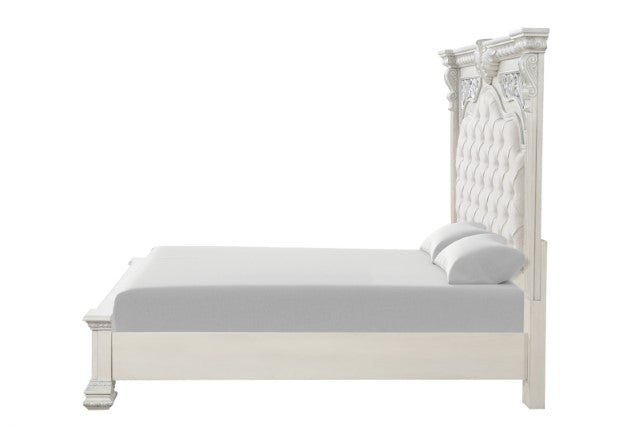 Promenade E.King & Queen Bed Brown & White - Casa Morelos / Coahuila Furniture (Oklahoma City, OK)