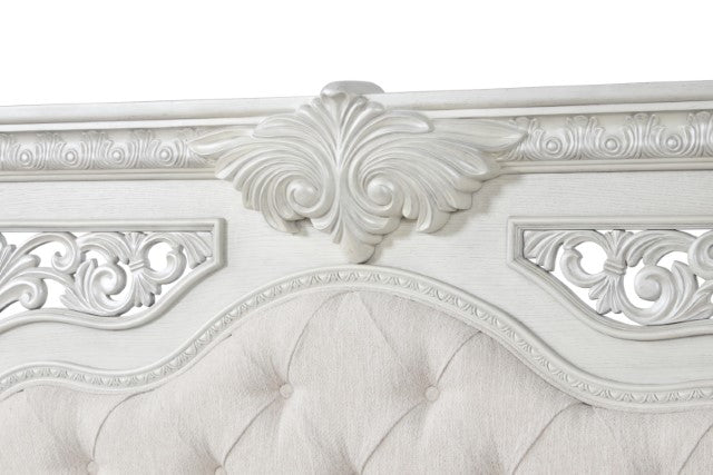 Promenade E.King & Queen Bed Brown & White - Casa Morelos / Coahuila Furniture (Oklahoma City, OK)