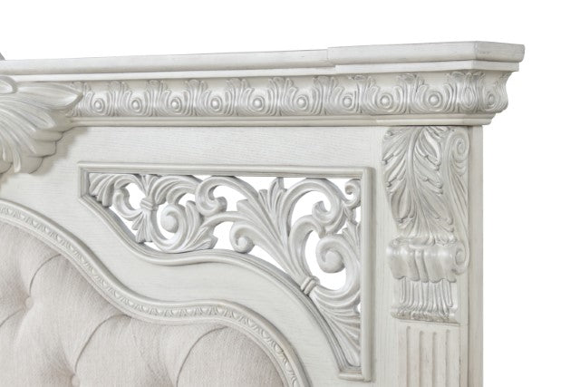 Promenade Bed Dark Brown & White - Casa Morelos / Coahuila Furniture (Oklahoma City, OK)