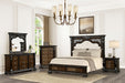 Promenade E.King & Queen Bed Brown & White - Casa Morelos / Coahuila Furniture (Oklahoma City, OK)