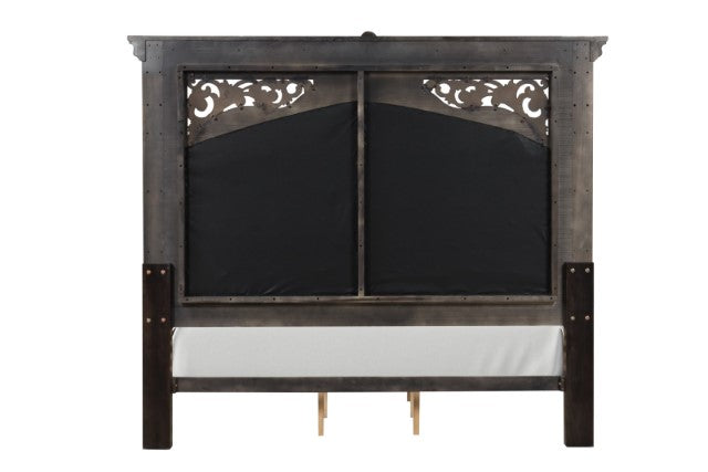 Promenade E.King & Queen Bed Brown & White - Casa Morelos / Coahuila Furniture (Oklahoma City, OK)
