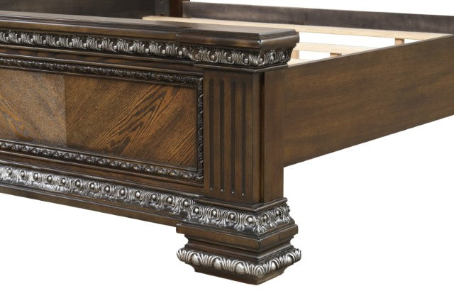 Promenade E.King & Queen Bed Brown & White - Casa Morelos / Coahuila Furniture (Oklahoma City, OK)