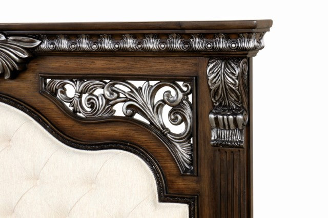 Promenade E.King & Queen Bed Brown & White - Casa Morelos / Coahuila Furniture (Oklahoma City, OK)