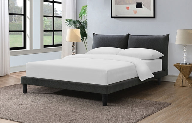 Verwood Bed Gray & Light Gray - Casa Morelos / Coahuila Furniture (Oklahoma City, OK)