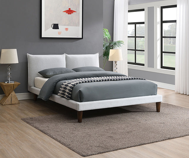 Verwood Bed Gray & Light Gray - Casa Morelos / Coahuila Furniture (Oklahoma City, OK)