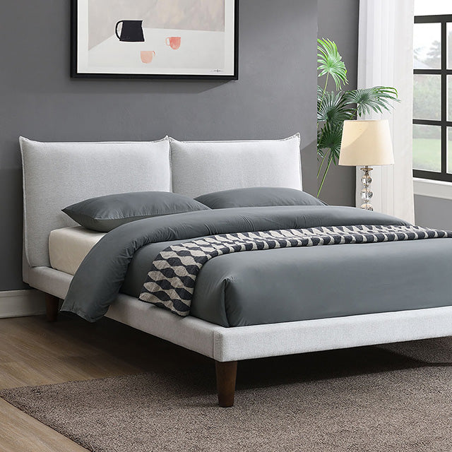 Verwood Bed Gray & Light Gray - Casa Morelos / Coahuila Furniture (Oklahoma City, OK)