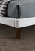 Verwood Bed Gray & Light Gray - Casa Morelos / Coahuila Furniture (Oklahoma City, OK)