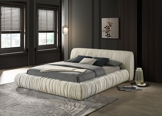 Palmdale Bed Black & Ivory - Casa Morelos / Coahuila Furniture (Oklahoma City, OK)