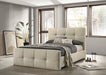 Merced Bed Gray & Ivory - Casa Morelos / Coahuila Furniture (Oklahoma City, OK)