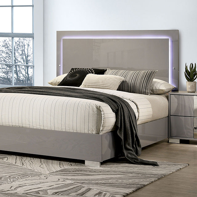 Sinistra Bed Beige, Black, White - Casa Morelos / Coahuila Furniture (Oklahoma City, OK)
