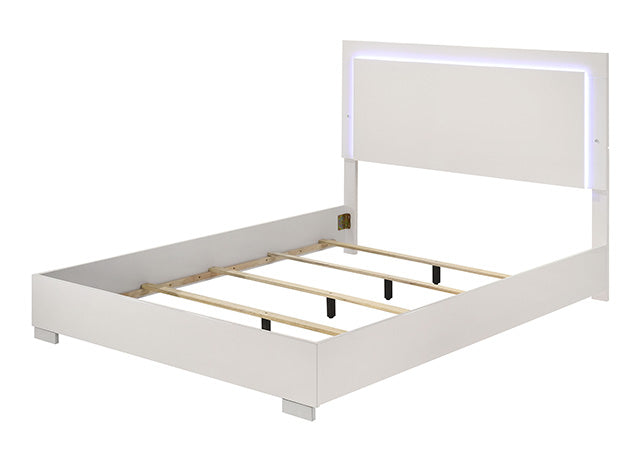 Sinistra Bed Beige, Black, White - Casa Morelos / Coahuila Furniture (Oklahoma City, OK)