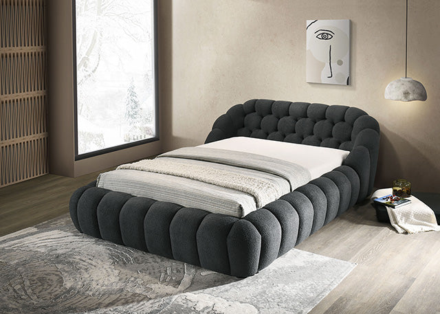 Newquay Bed Black, White, & Gray - Casa Morelos / Coahuila Furniture (Oklahoma City, OK)