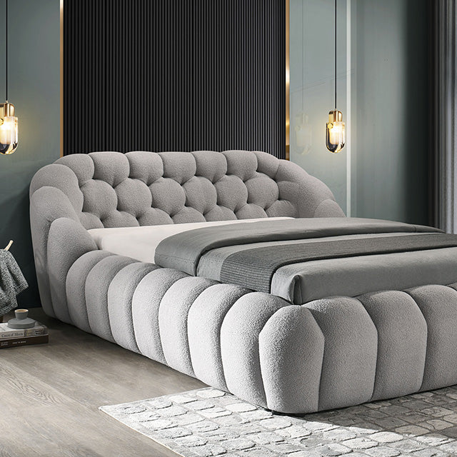 Newquay Bed Black, White, & Gray - Casa Morelos / Coahuila Furniture (Oklahoma City, OK)
