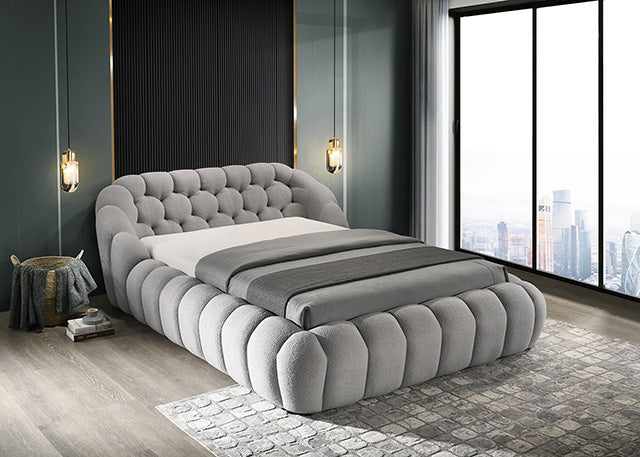 Newquay Bed Black, White, & Gray - Casa Morelos / Coahuila Furniture (Oklahoma City, OK)