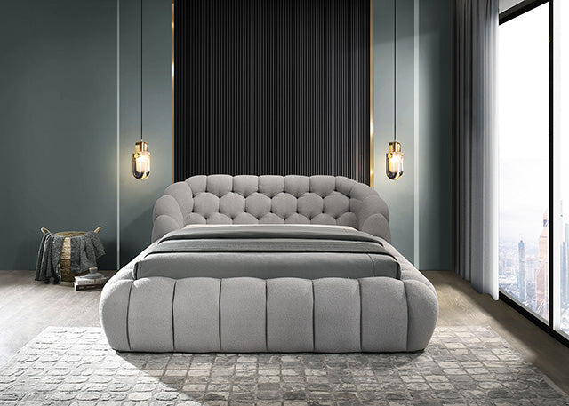 Newquay Bed Black, White, & Gray - Casa Morelos / Coahuila Furniture (Oklahoma City, OK)