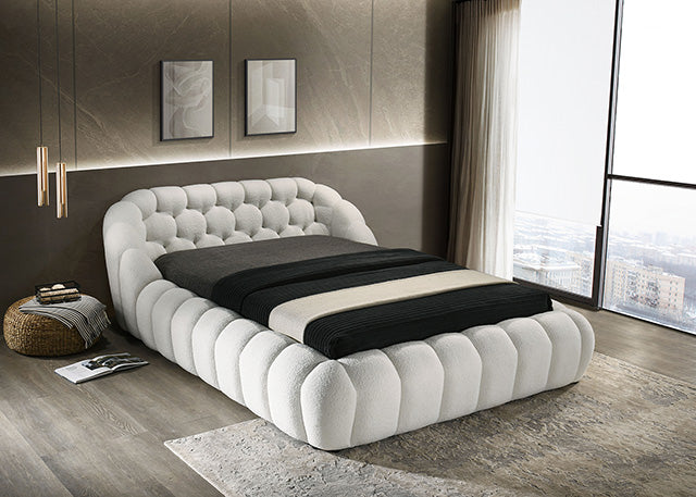 Newquay Bed Black, White, & Gray - Casa Morelos / Coahuila Furniture (Oklahoma City, OK)