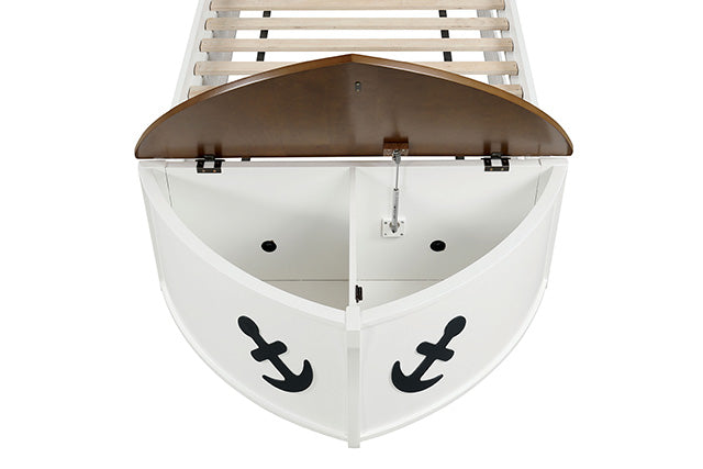 Poseidon Twin Captain Bed - Casa Morelos / Coahuila Furniture (Oklahoma City, OK)