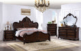 Roselli E.King & Queen Bed White & Chrome - Casa Morelos / Coahuila Furniture (Oklahoma City, OK)