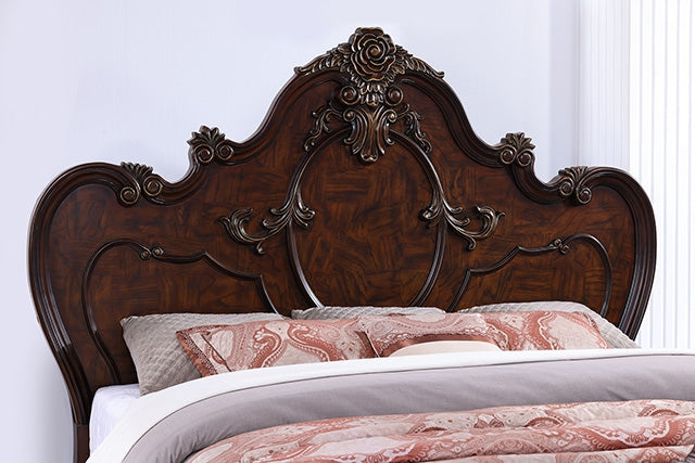 Roselli E.King & Queen Bed White & Chrome - Casa Morelos / Coahuila Furniture (Oklahoma City, OK)