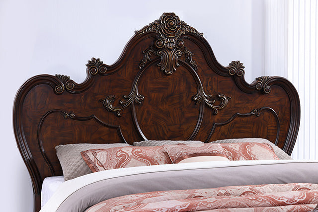 Roselli E.King & Queen Bed White & Chrome - Casa Morelos / Coahuila Furniture (Oklahoma City, OK)