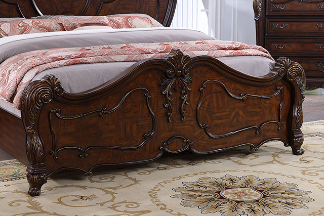 Roselli E.King & Queen Bed White & Chrome - Casa Morelos / Coahuila Furniture (Oklahoma City, OK)
