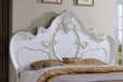 Roselli E.King & Queen Bed White & Chrome - Casa Morelos / Coahuila Furniture (Oklahoma City, OK)