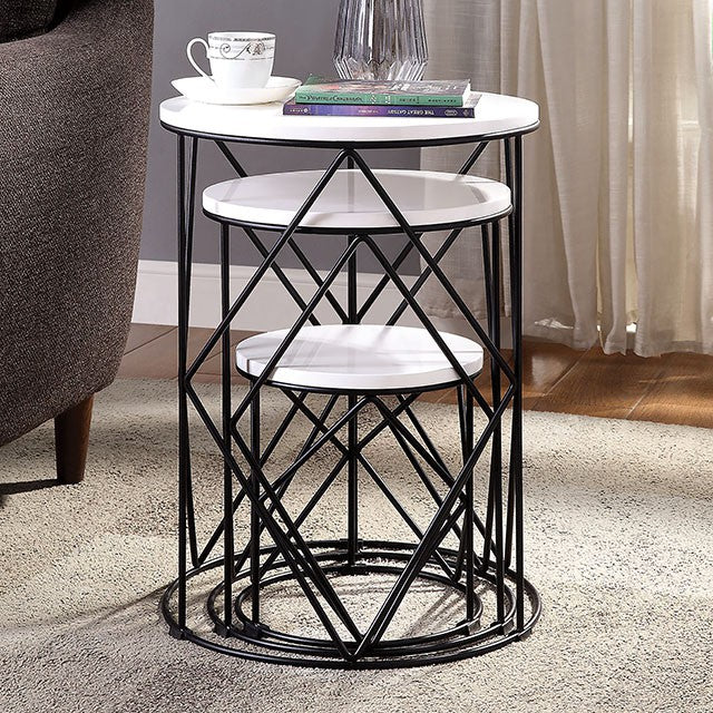 Madyson 3 Pc. Nesting Table - Casa Morelos / Coahuila Furniture (Oklahoma City, OK)